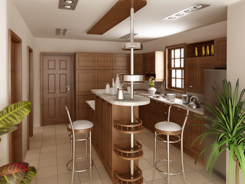 Дизайн кухни с барной стойкой: 35 идей интерьера